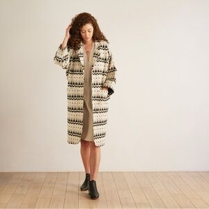 The ODELLS Women’s Oversized Blazer in Dakar Jacquard pattern Aztec Tribal Coat